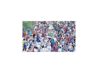 Procesión en honor a la Virgen del Pilar