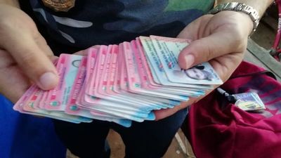 32 cédulas se incautan en local de distribución de drogas en Lombardo de Asunción