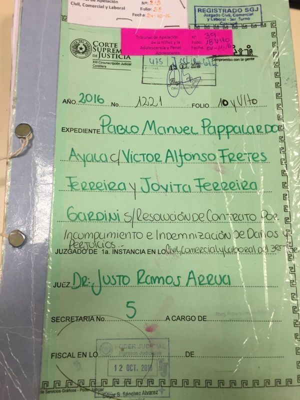 Con demanda cívil en contra buscan intregar en la terna para MDP al Camarista Víctor Fretes