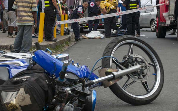 Las tres ciudades de Central con más accidentes de moto