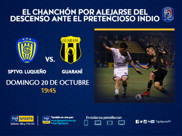 Con metas distintas, Luqueño y Guaraní juegan en el Nido