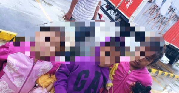 Un “ángel” les cambió el día a unos peques