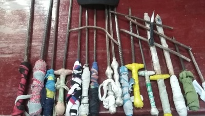 Incautan armas blancas en penal de Oviedo