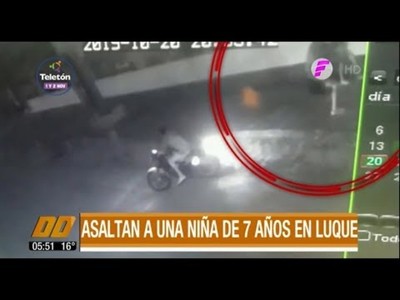 Asaltan a una niña de 7 años en Luque