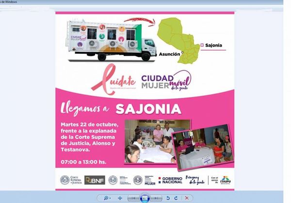 Controles de PAP y mamografía en PJ de Asunción