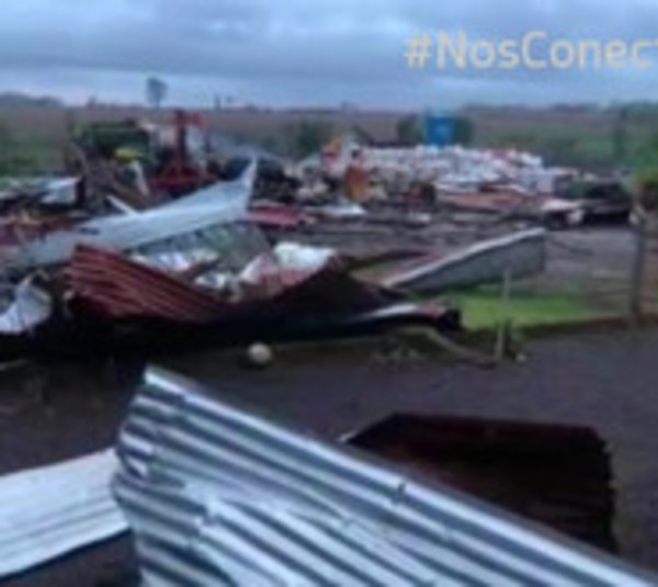 Temporal ocasiona destrozos en Canindeyú - Paraguay.com
