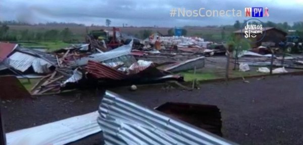 Temporal ocasiona destrozos en Canindeyú | Noticias Paraguay