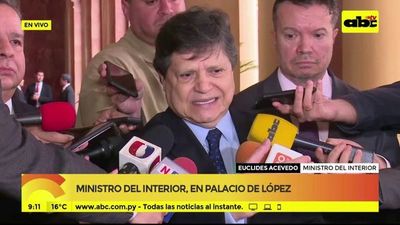 Ministro del Interior en Palacio de Gobierno - ABC Noticias - ABC Color
