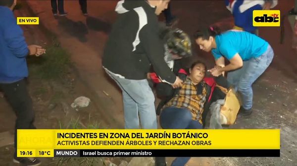 Activistas derriban parte del vallado de obras en Jardín Botánico - ABC Noticias - ABC Color
