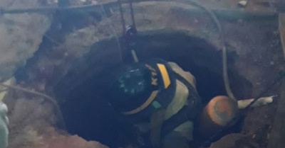 Bomberos salvaron a un hombre que cayó en pozo