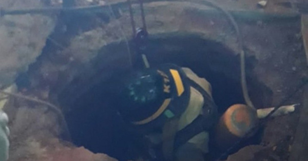 Bomberos salvaron a un hombre que cayó en pozo