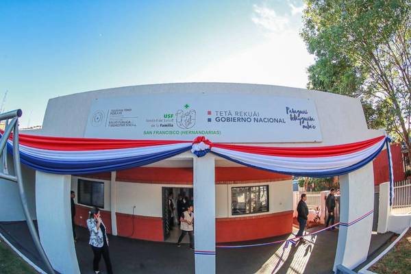 Hernandarias: Abdo inauguró Unidad de Salud de la Familia San Francisco - ADN Paraguayo