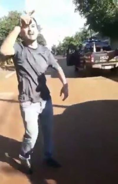 Escrachan a Mario Abdo en Hernandarias » Ñanduti