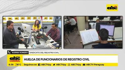 Huelga de funcionarios de registro civil - ABC Noticias - ABC Color
