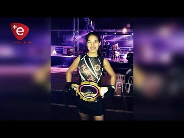 JOVEN ENCARNACENA VA POR EL TITULO EN KICK BOXING