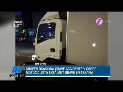 Ocasionó un accidente y se dio a la fuga