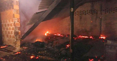 Fuego quemó una  humilde vivienda