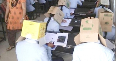 Rindieron con cajas de cartón para no copiar
