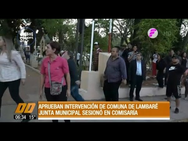 En medio de incidentes, aprueban intervención de la comuna de Lambaré