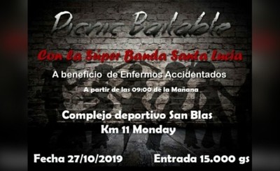 Organizan a "Picnic Bailable" para gastos médicos de tres accidentados