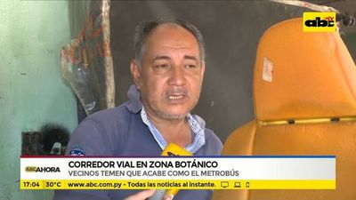 Corredor vial en zona Botánico: Vecinos temen que obra sea un “metrobús” - ABC Noticias - ABC Color