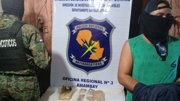 Detienen a un mecánico distribuidor de marihuana en Pedro Juan Caballero - Nacionales - ABC Color
