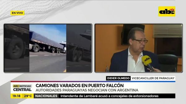 Camiones varados en puente Falcón - ABC Noticias - ABC Color