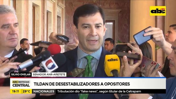 Tildan a desestabilizadores a opositores - ABC Noticias - ABC Color