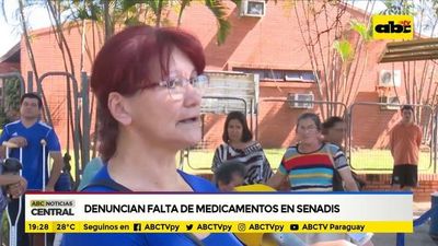 Denuncian falta de medicamentos en SENADIS - ABC Noticias - ABC Color