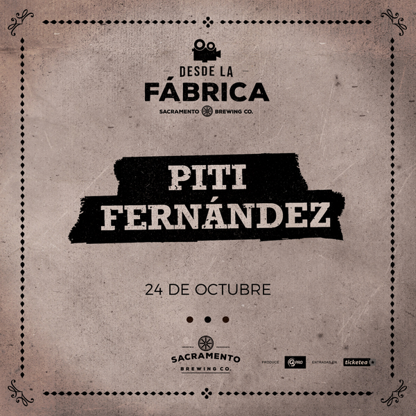 "Desde la Fábrica" nuevo ciclo de conciertos estrena a Piti Fernández - .::RADIO NACIONAL::.
