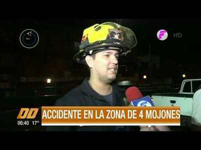 Grave accidente de tránsito en zona de 4 Mojones