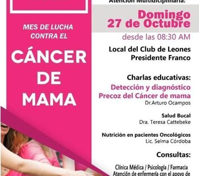 Club de Leones brindarán asistencia gratuita y charlas