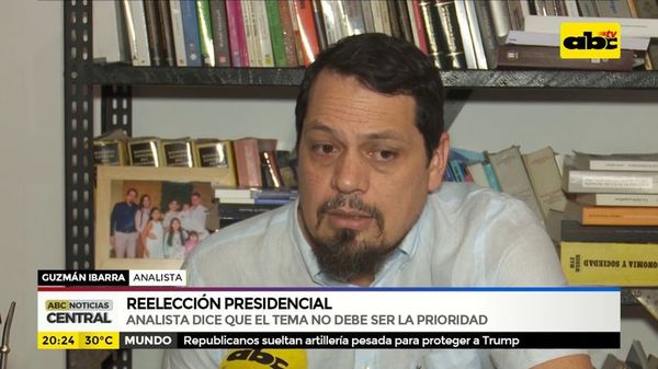 Analista sostiene que reelección presidencial no debe ser prioridad - ABC Noticias - ABC Color