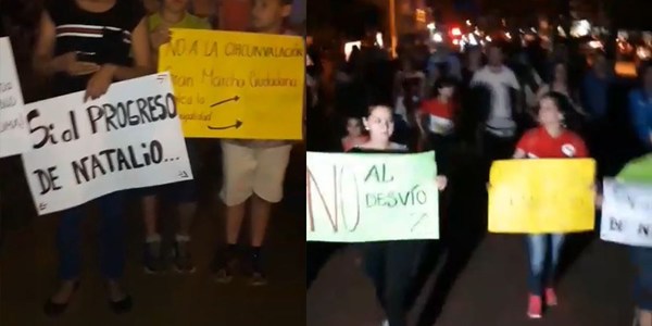 NATALIO: SE MANIFESTARON EN CONTRA DE LA CIRCUNVALACIÓN DE LA RUTA 7