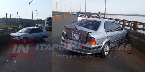 CHOQUE EN PLENO PUENTE QUITERIA DE ENCARNACIÓN