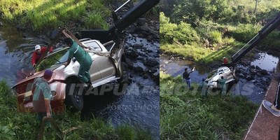 VOLCÓ, CAYÓ DESDE UN PUENTE Y MILAGROSAMENTE RESULTÓ ILESO