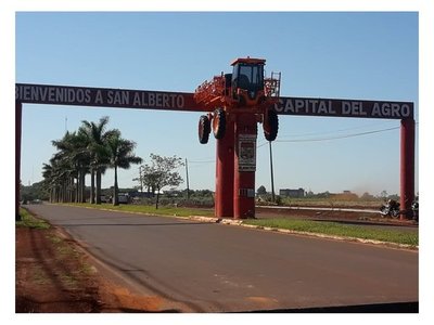 Colocan una fumigadora en el pórtico de San Alberto