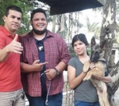 Sam, el cachorro que fue hurtado ya regresó con su familia - Paraguay.com