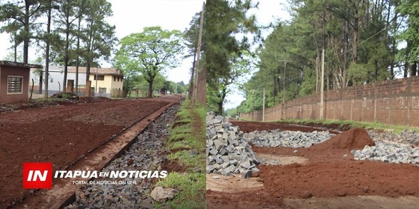 CONSTRUYEN EMPEDRADOS EN CALLES VECINALES DE SAN JUAN DEL PNÁ.