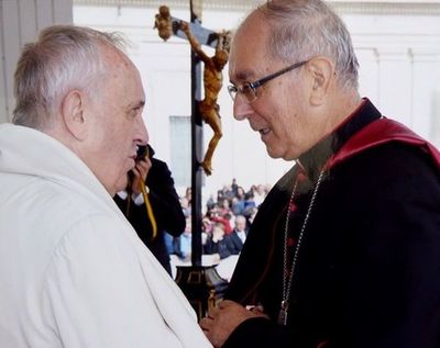 El Papa saludó al país con un audio