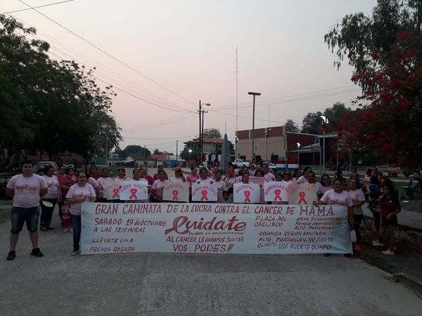 Caminata rosa en Fuerte Olimpo - Nacionales - ABC Color