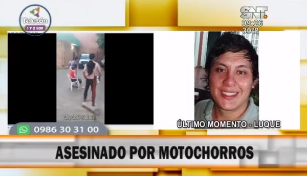 Motochorros asesinan a un joven en Luque