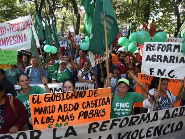 FNC pide respuesta concreta a 800 amenazas de desalojos y represión