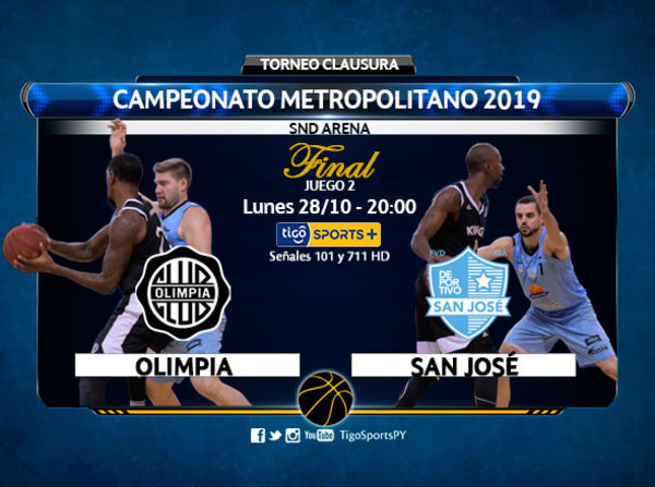 Olimpia Kings y San José van por el segundo juego de la serie