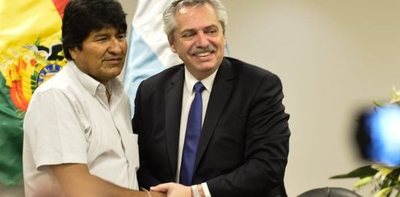 Evo Morales agradece el apoyo de los Fernández tras su triunfo en Argentina | .::Agencia IP::.