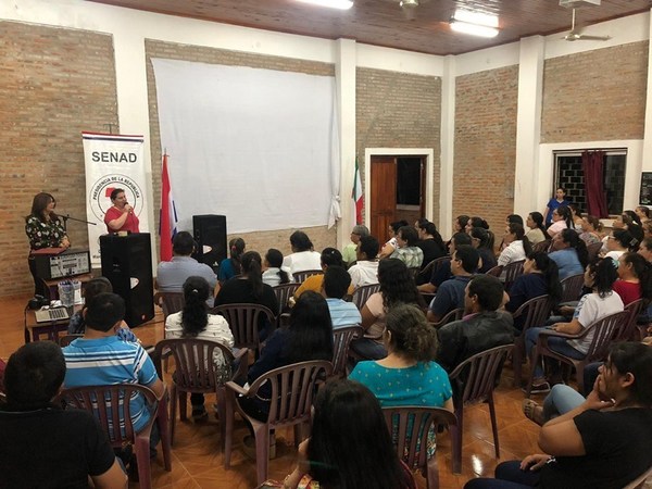 SENAD TRABAJA FUERTEMENTE EN PREVENCIÓN DE ADICCIONES EN SAN PEDRO DEL PARANÁ