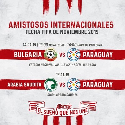 Paraguay cancela amistosos con Argentina y Venezuela, pero tendrá a Bulgaria y Arabia Saudita como rivales - .::RADIO NACIONAL::.