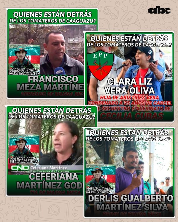 Gobierno difundió flyers sobre presuntos epepistas entre campesinos movilizados - Nacionales - ABC Color