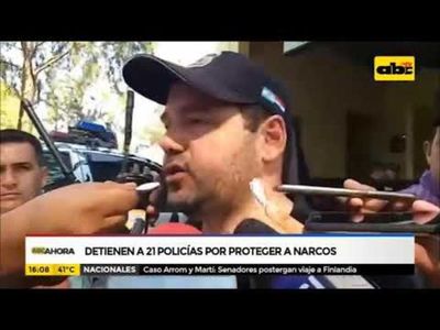 Detienen a 21 policías por proteger a narcos - ABC Noticias - ABC Color