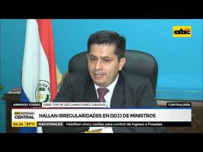 Hallan irregularidades en declaraciones juradas de ministros - ABC Noticias - ABC Color